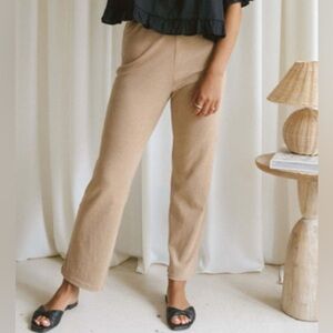 Harly Jae Palermo Pants in Tan Size Small 100% Organic Cotton